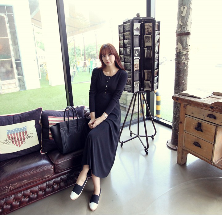 ชุดคลุมท้อง แขนยาว มีกระดุม ผ้านิ่มใส่สบาย สุภาพน่ารัก M,L,XL.