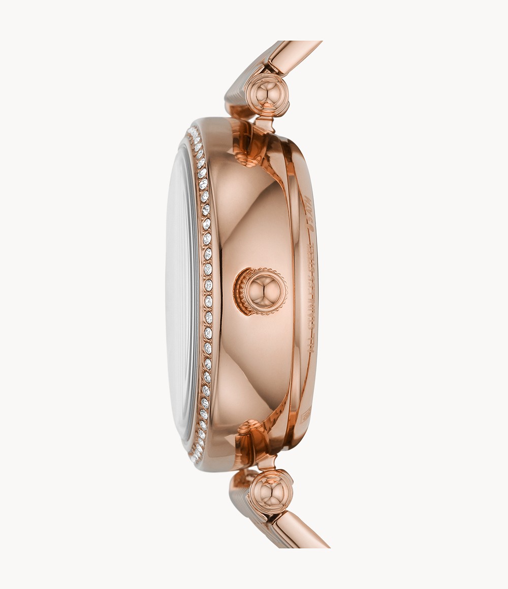 Fossil ME3198 นาฬิกาผู้หญิง Lyric Automatic Rose Gold-Tone Women's Watch