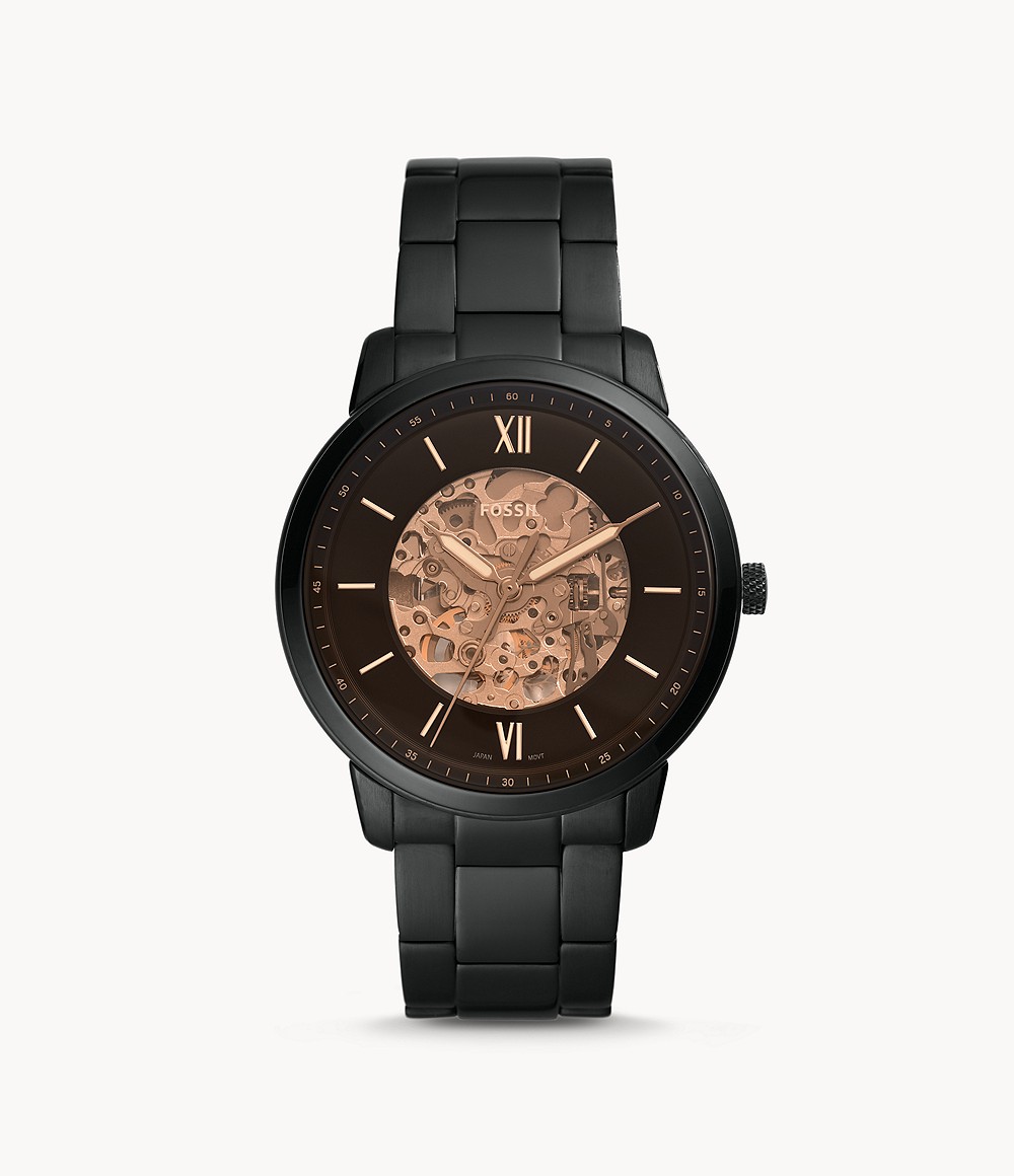 Fossil ME3183 นาฬิกาผู้ชาย Neutra Automatic Black Men's Watch