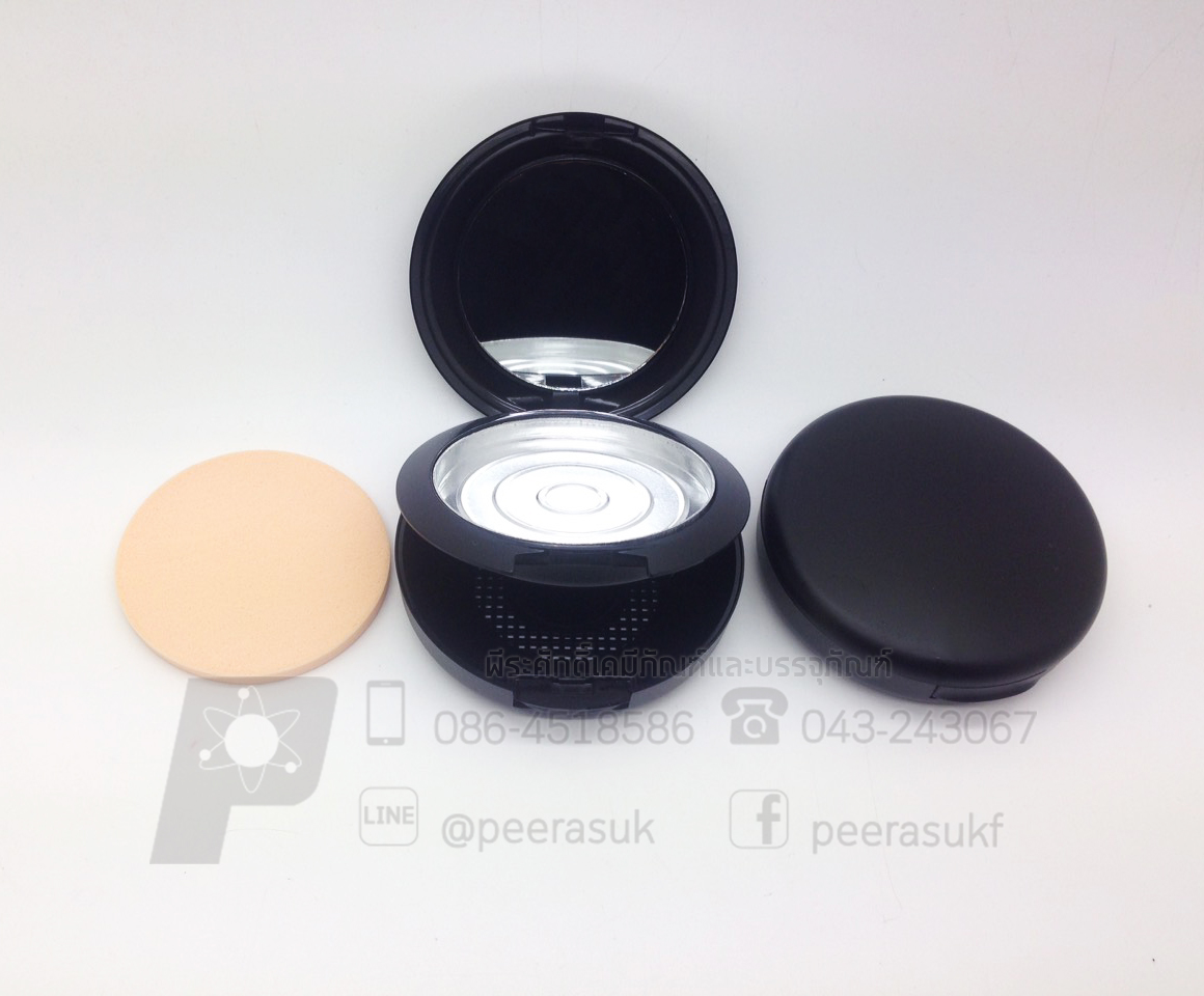 ตลับแป้งพัฟสีดำด้าน แพคละ 100 ชิ้น