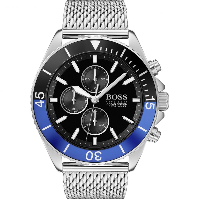 Hugo Boss 1513742 นาฬิกาผู้ชาย Ocean Edition Chronograph Quartz Men's Watch