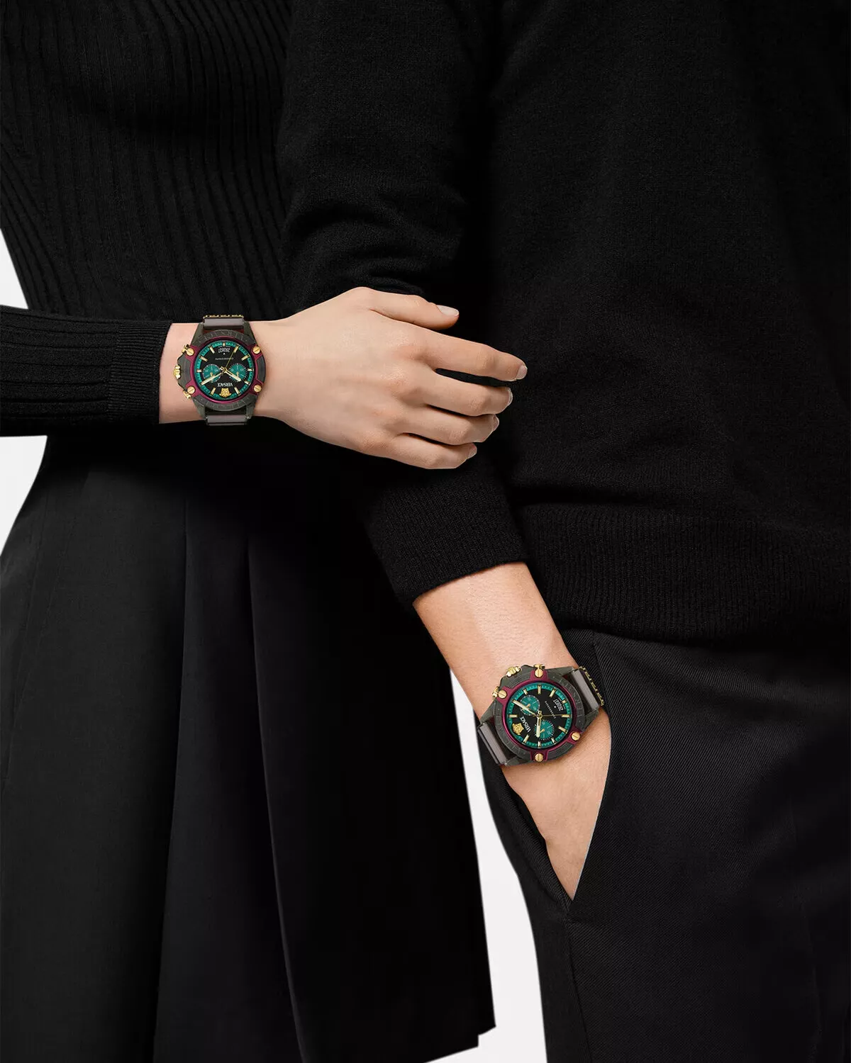 Versace VE8P00224 นาฬิกาผู้ชาย Quartz Chronograph Men's Watch