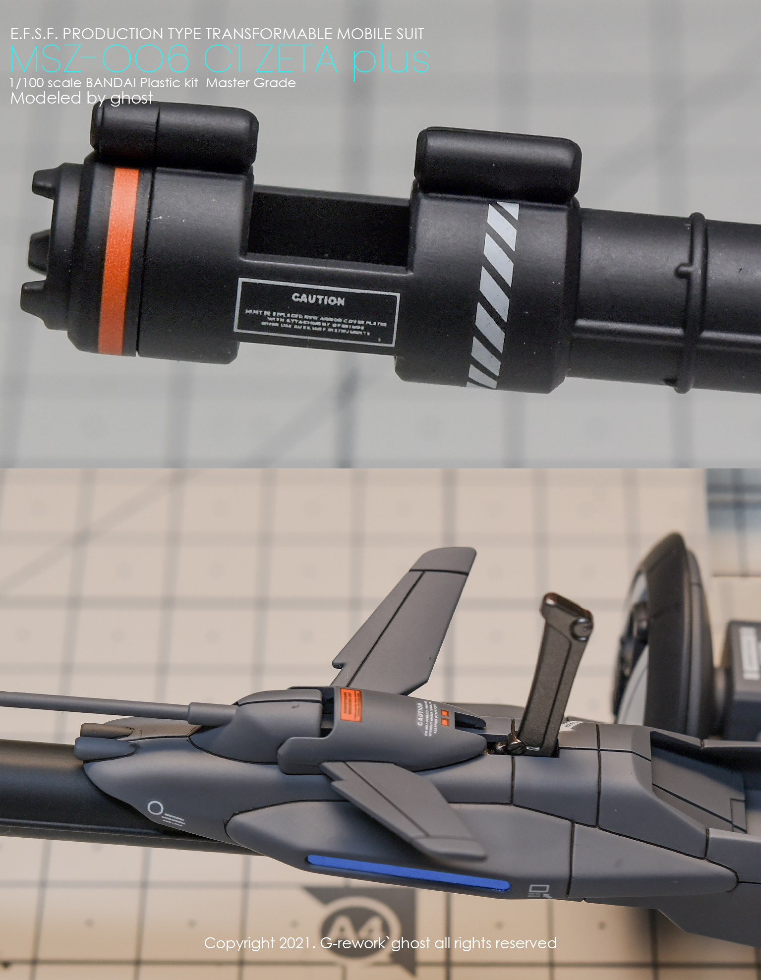 G-REWORK CUSTOM DECAL MG 1/100 ZETA PLUSE