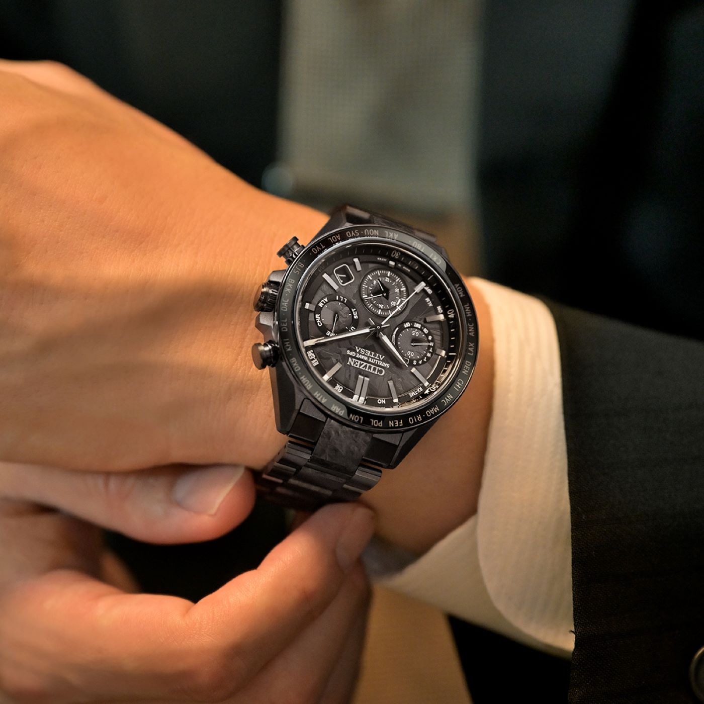 Citizen CC4067-66E นาฬิกาผู้ชาย Attesa Hakuto-R Satellite Wave GPS Limited Edition Men's Watch