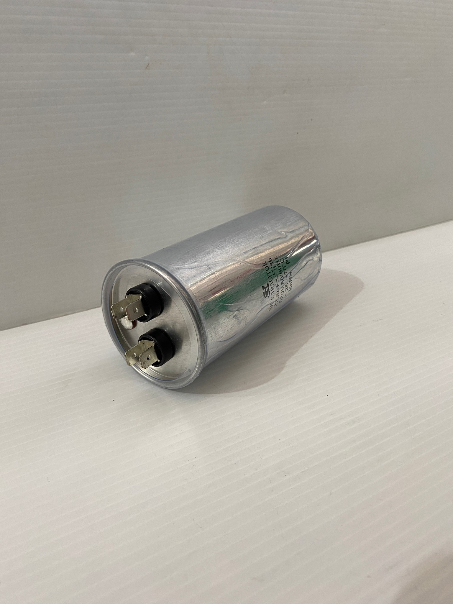 คาปาซิเตอร์ 22.5uF 520v. ปั๊มหอยโข่งมิตซูบิชิ(No.3-5HP) คอนเดนเซอร์ #SK อลูมิเนียม