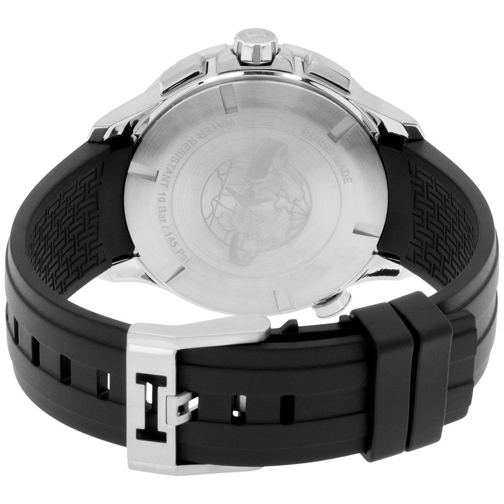 Hamilton H76714335 นาฬิกาผู้ชาย Hamilton รุ่น H76714335, Khaki Aviation Worldtimer Chrono Quartz Men's Watch