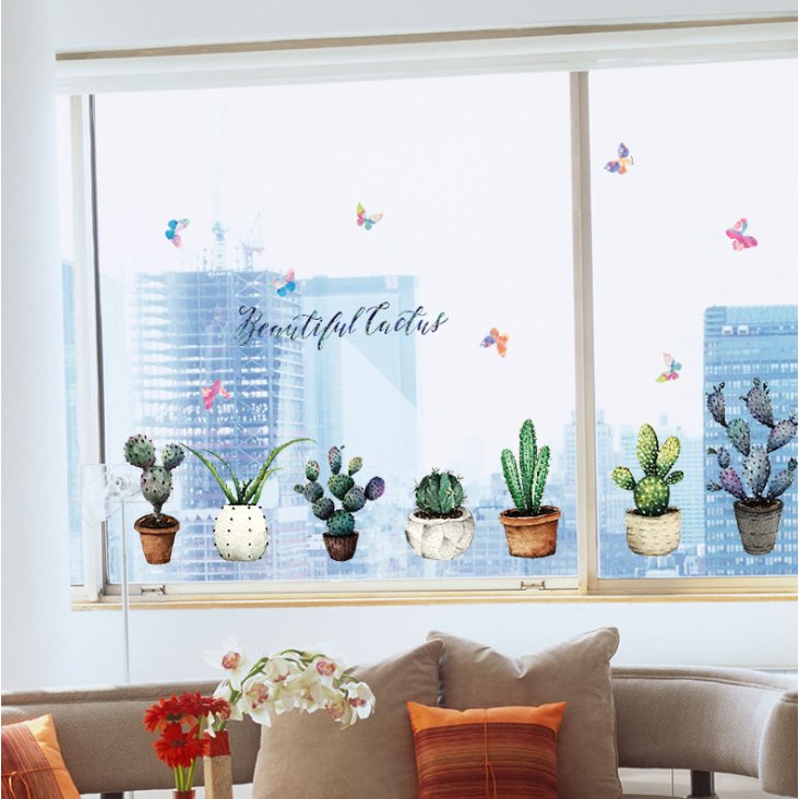 สติ๊กเกอร์ตกแต่งผนัง ขนาด 50x70 ซม. เนื้อ PVC มีกาวในตัว ไม่ทำลายผนัง เซต 4/4