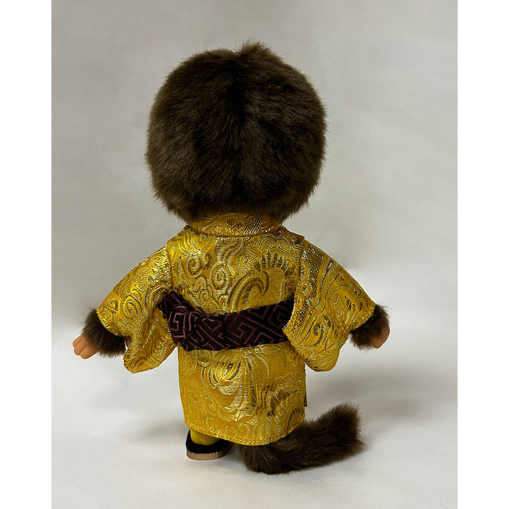 [PRE-ORDER] ตุ๊กตา ม่อนชิชิ กิโมโน สีทอง Size S ม่อนชิชิคุง Monchhichi Gold Kimono Boy 15 x 8 x 21 cm นำเข้าจากญี่ปุ่น オリジナル お着物モンチッチ 男の子 金 IPM-53