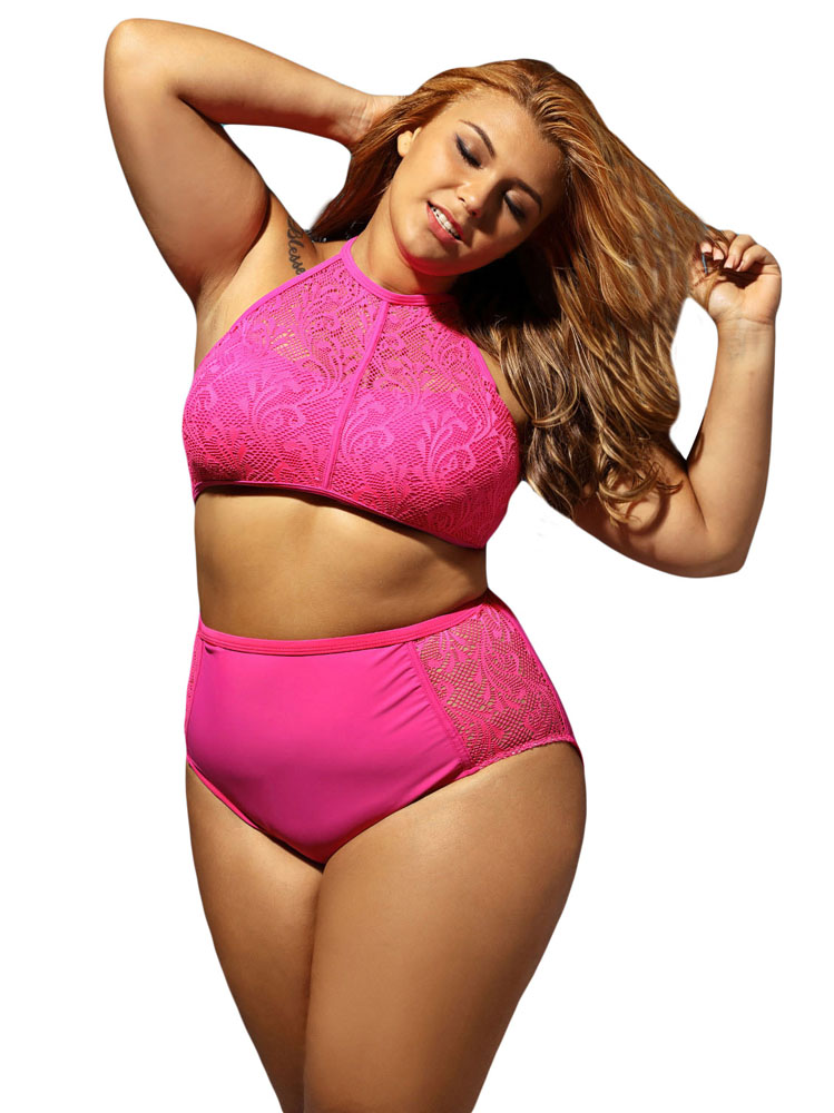 ชุดว่ายน้ำคนอ้วน พร้อมส่ง :ชุดว่ายน้ำทูพีชสีชมพูไซส์ใหญ่แต่งลายลูกไม้และสายด้านหลังแบบเก๋ Sexy มากๆจ้า:รอบอก48-58นิ้ว เอว40-50นิ้ว สะโพก44-56นิ้วจ้า