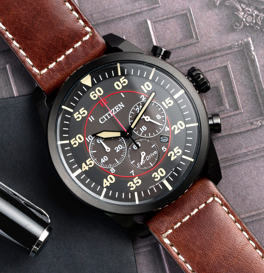 Citizen CA4218-14E นาฬิกาผู้ชาย Eco-Drive Chronograph Men's Watch