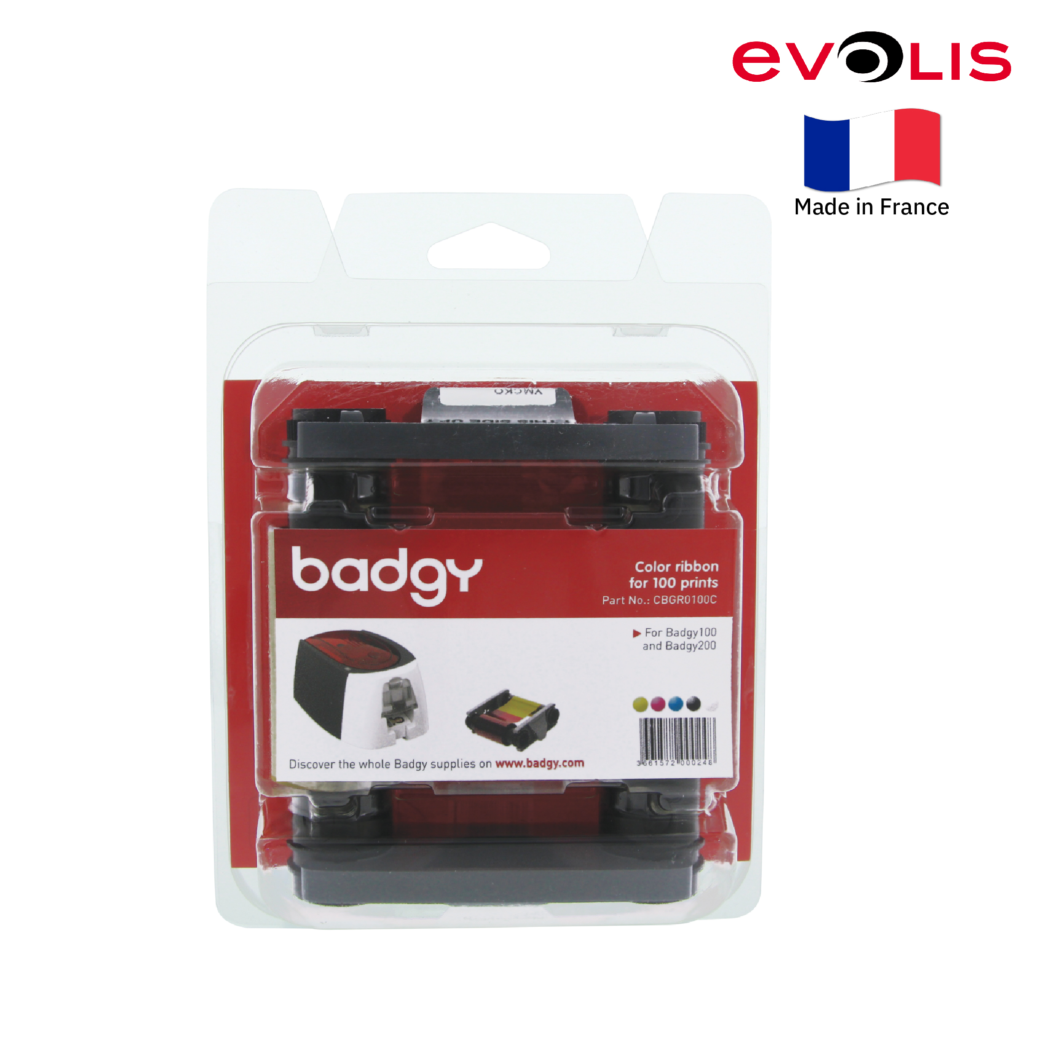 ตลับหมึกสีBadgy 100/200(CBGR0100C)