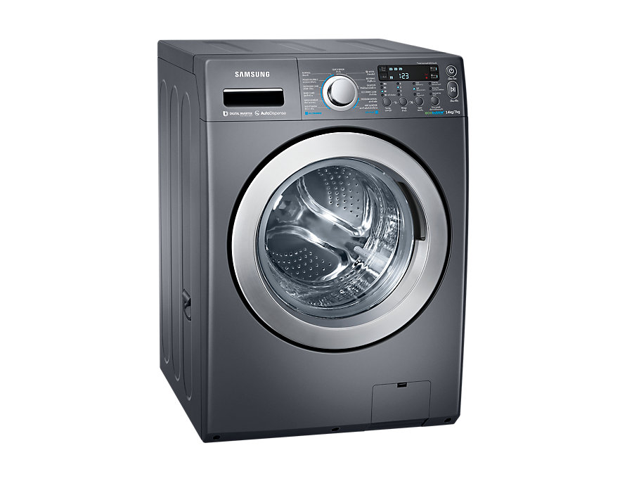 เครื่องซักผ้า+อบผ้า 14/7KG. SAMSUNG WD14F5K5ASG/ST