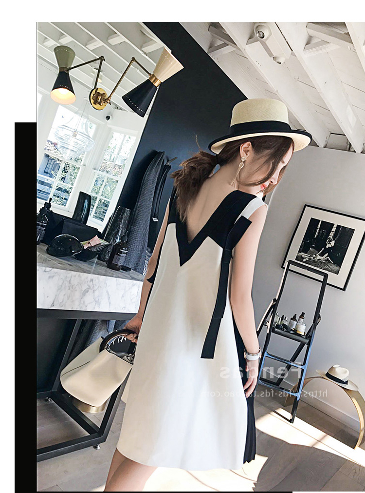 เดรสคลุมท้องแฟชั่นเกาหลี ผ้าชีฟอง คอวี พรีทสวย น่ารักมาก M L XL XXL