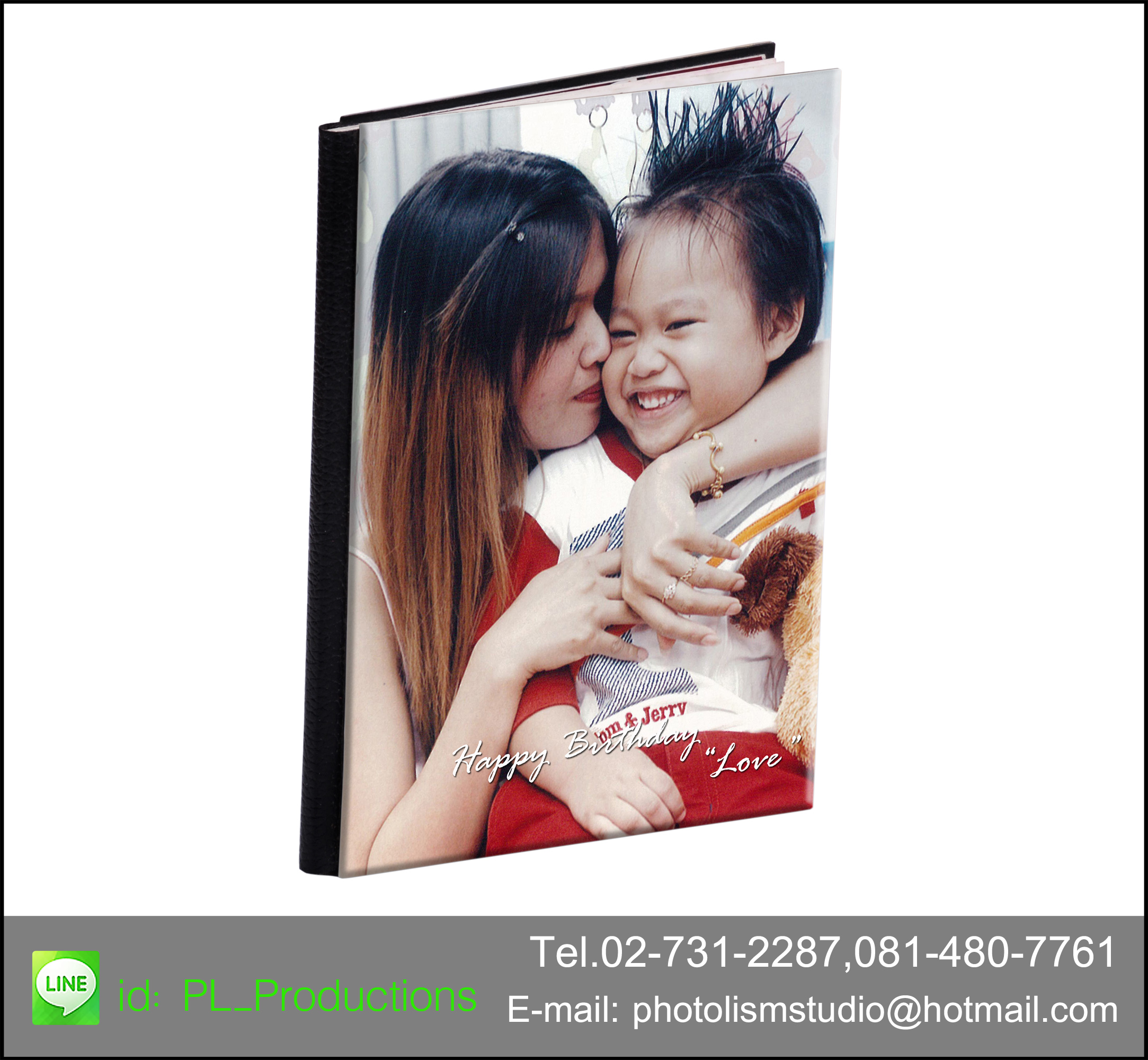Album LCD ขนาด 6x 8 นิ้ว แนวตั้ง 20หน้า ปกอะครีลิค