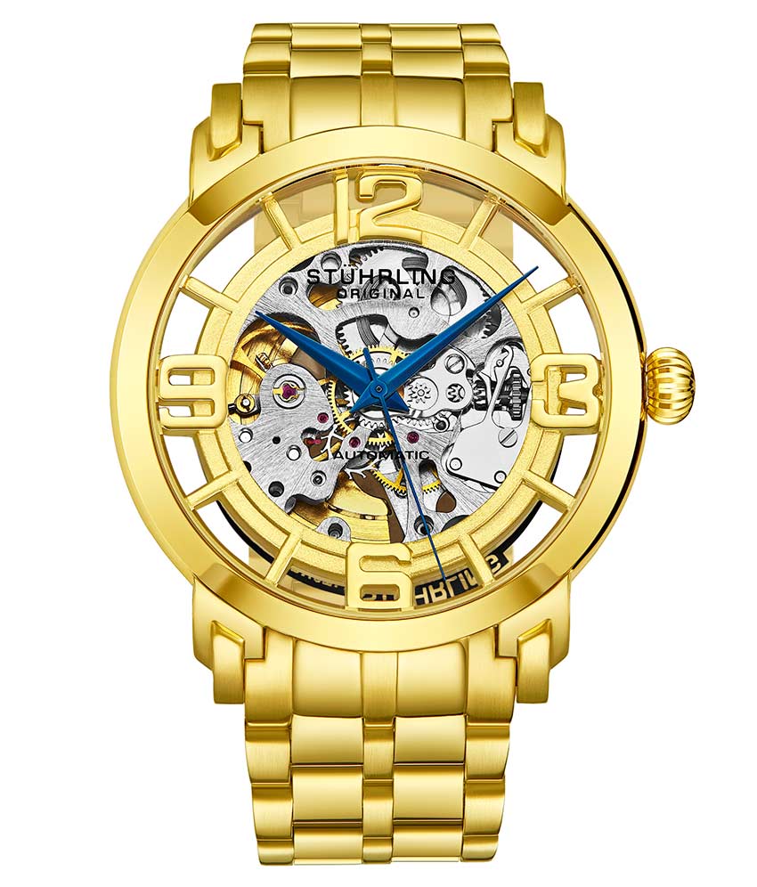 Stuhrling Original 165B2B.333331 นาฬิกาผู้ชาย Stuhrling Original รุ่น 165B2B.333331, Winchester 44 Elite Automatic Skeleton Men's Watch