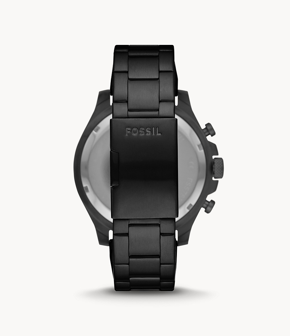 Fossil FS5754 นาฬิกาผู้ชาย Latitude Chronograph Black Quartz Men's Watch