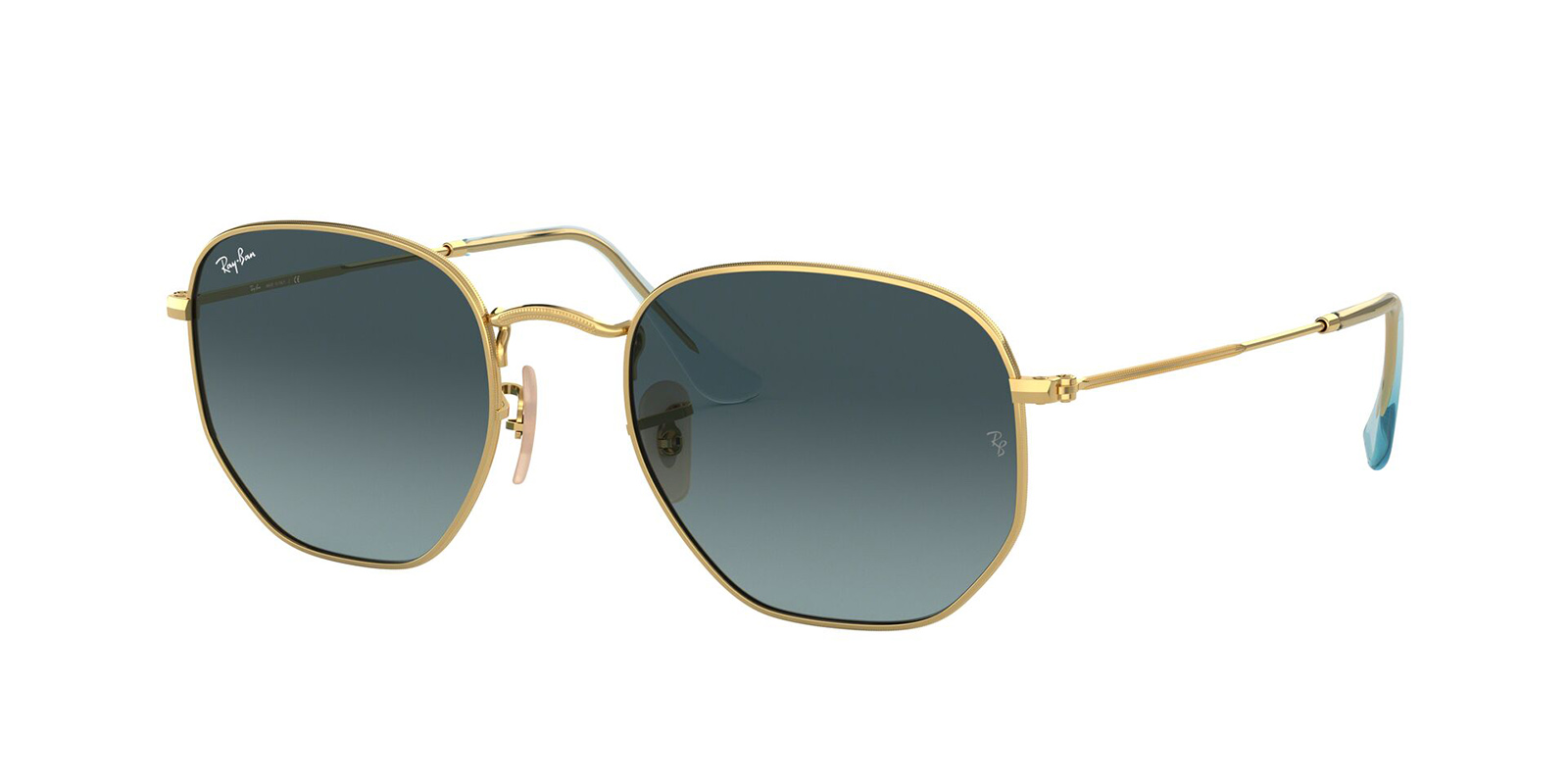 RayBan RB3548N 91233M HEXAGONAL FLAT LENSES