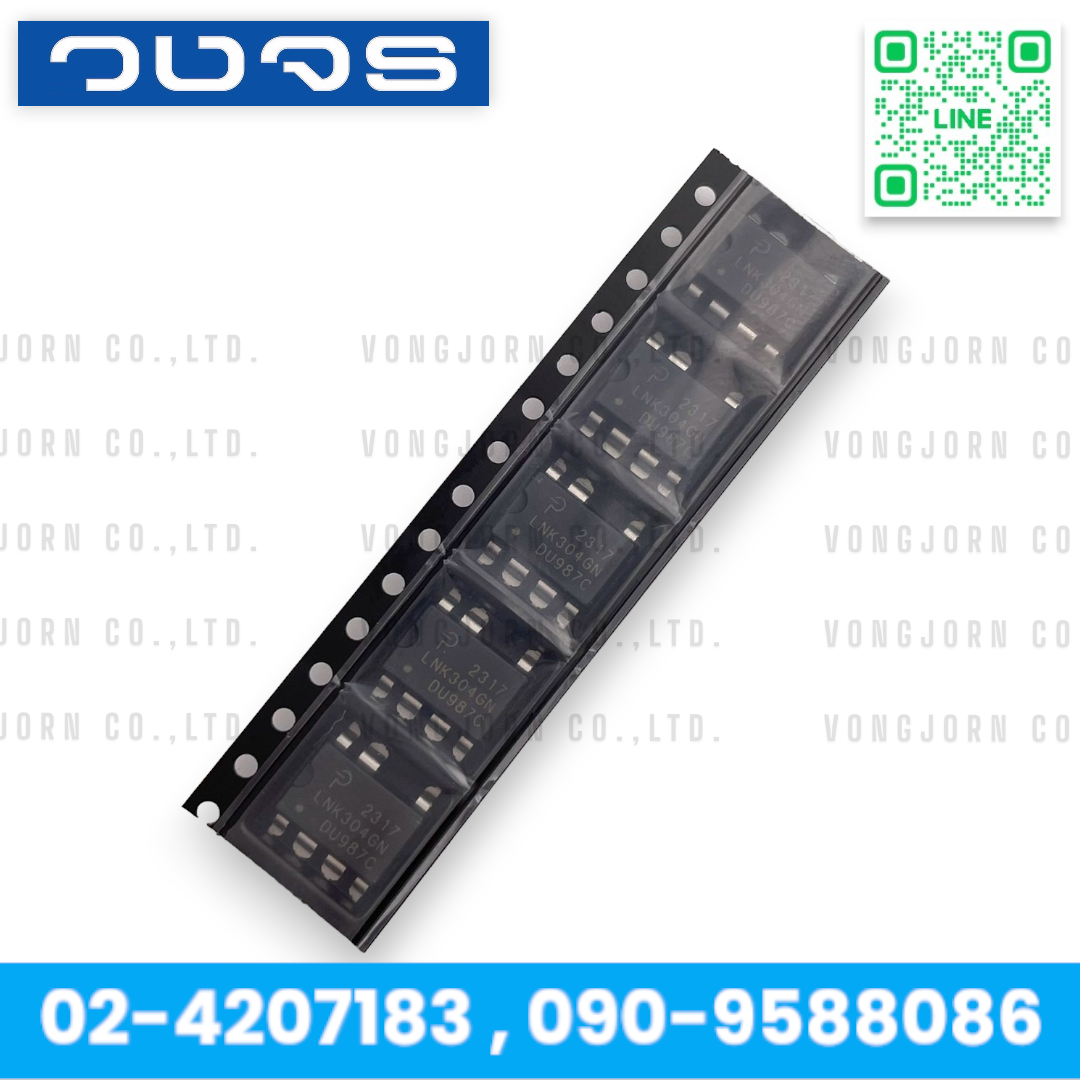 IC LNK304GN Off-Line Switcher, EcoSmart, 66kHz Output Current 170mA at 230VAC ไอซี