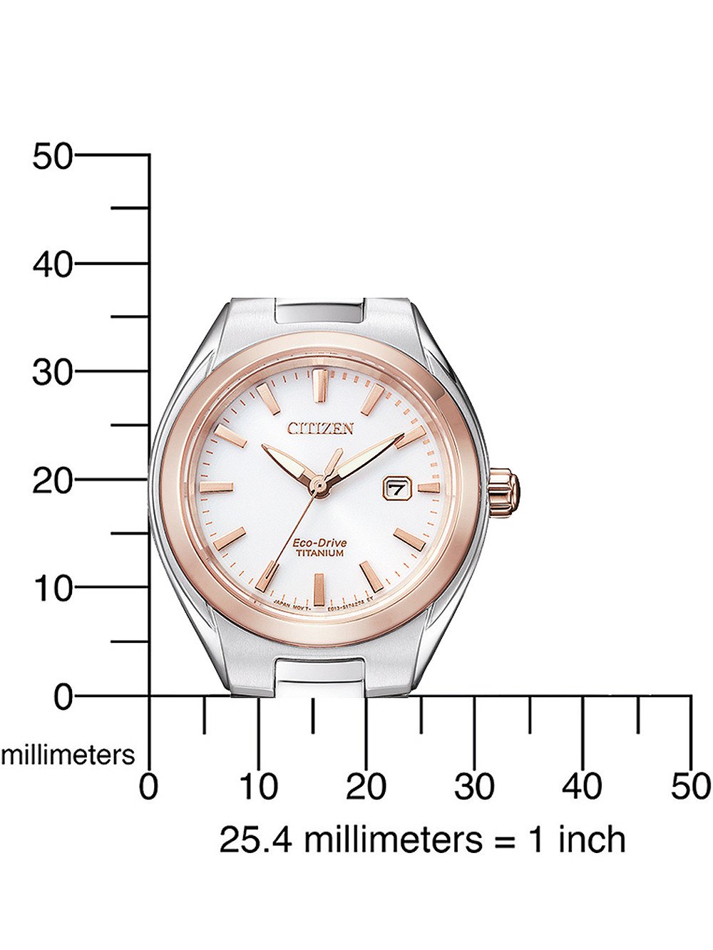 Citizen EW2616-83A นาฬิกาผู้หญิง Eco-Drive Titanium Women's Watch