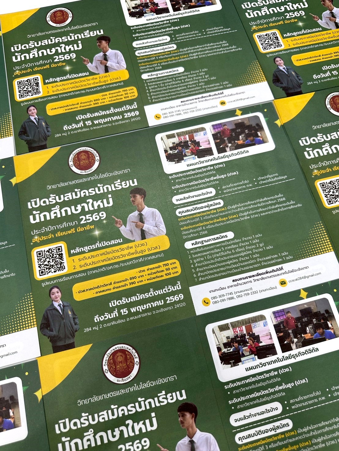 ผลงาน แผ่นพับ