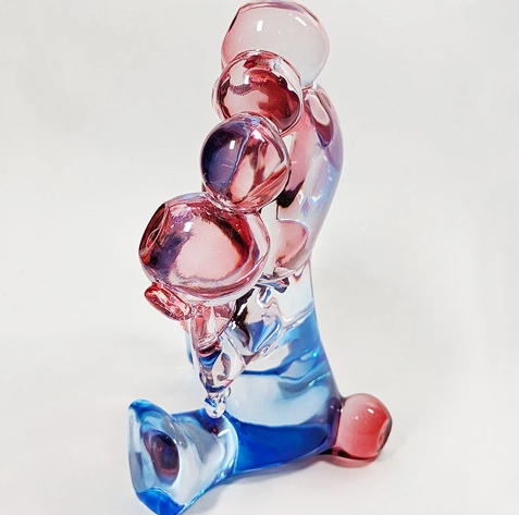 [PRE-ORDER] ฟิกเกอร์ สีใส น้ำเงิน + แดง MYAKU-MYAKU Clear Figure Blue & Red งาน Osaka Expo 2025 นำเข้าจากญี่ปุ่น EXPO2025 ミャクミャク クリアフィギュア レッド×ブルー