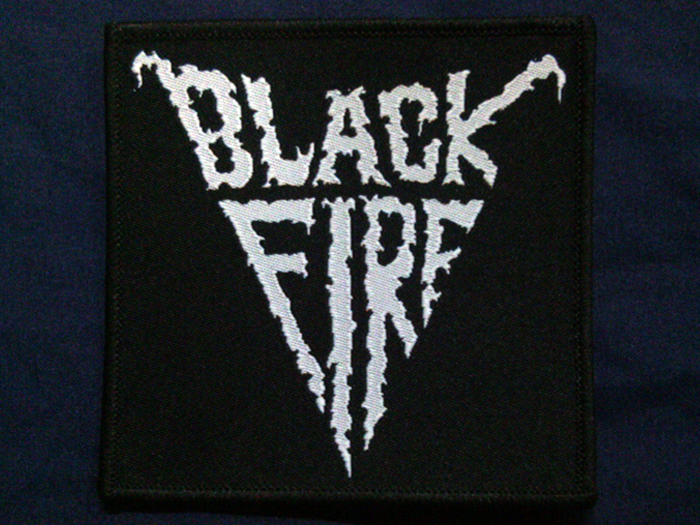 BLACK FIRE'Logo' Woven Patch (อาร์มแบบทอ)