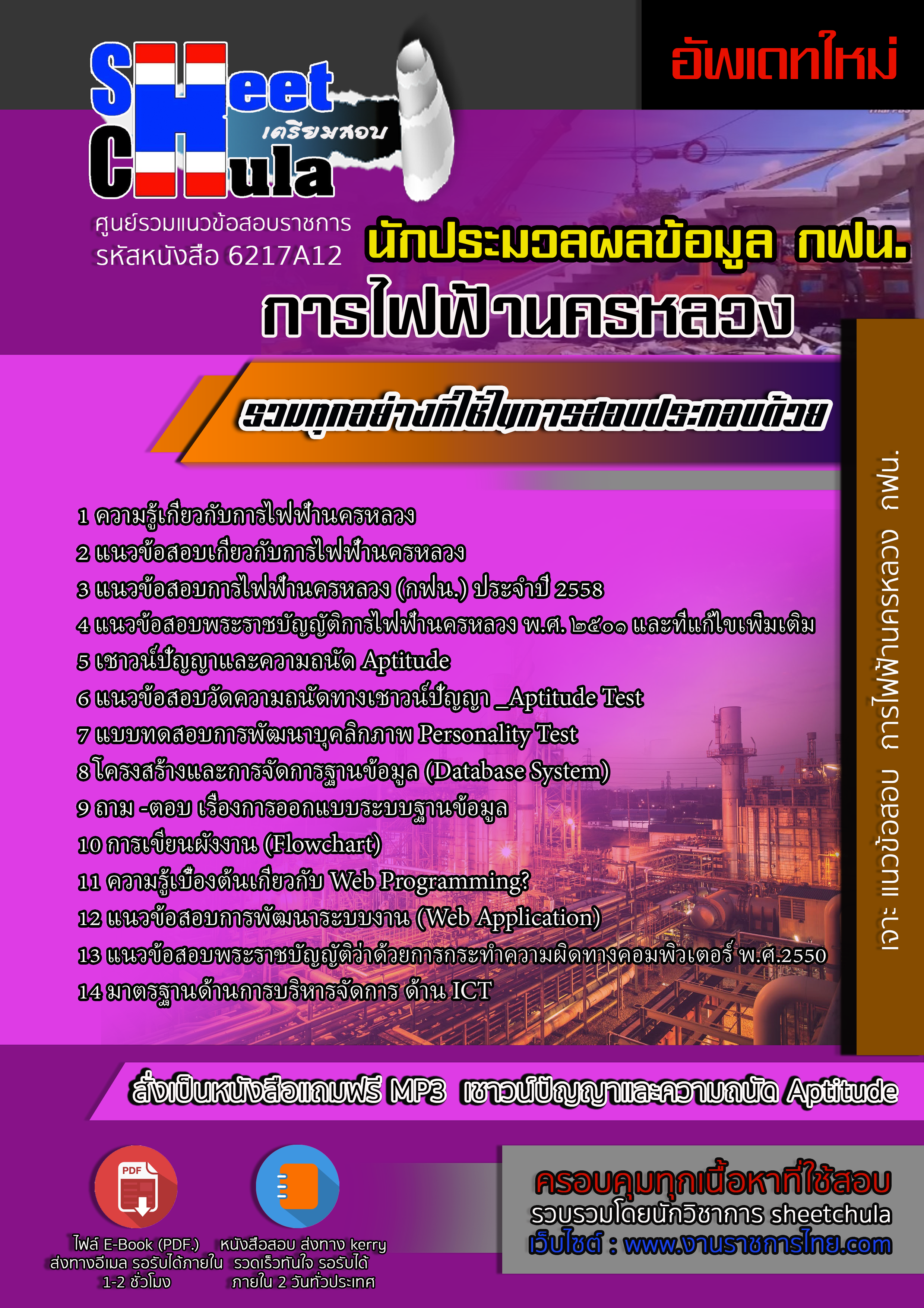 6217A12 นักประมวลผลข้อมูล การไฟฟ้านครหลวง