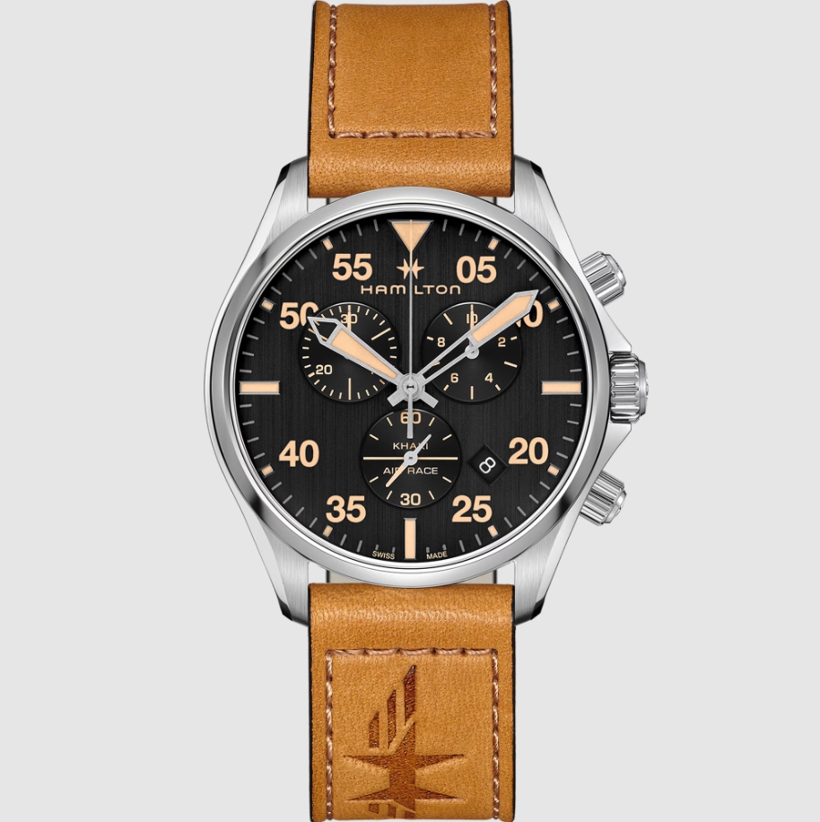 Hamilton H76722531 นาฬิกาผู้ชาย KHAKI PILOT CHRONO QUARTZ Men's Watch