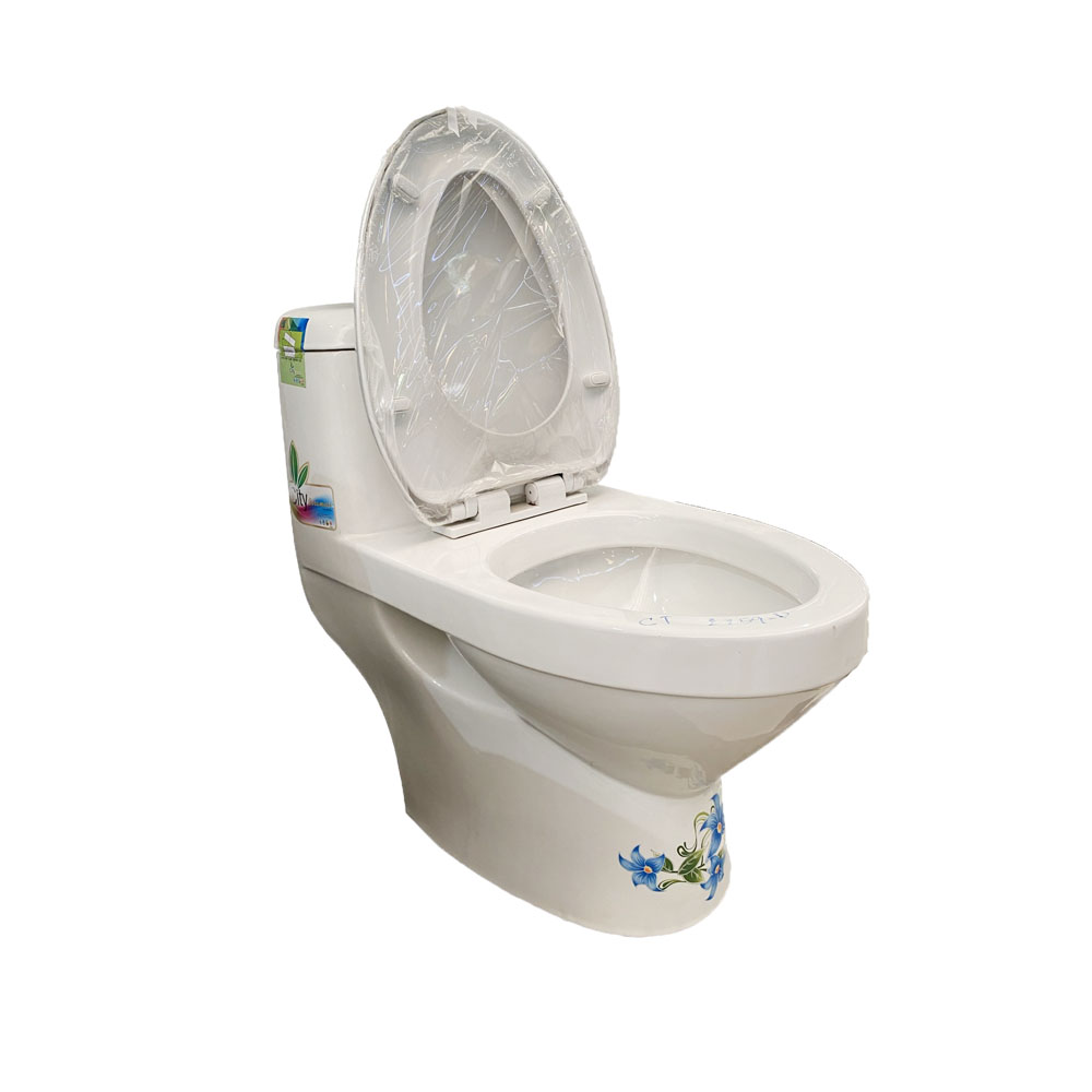 ซักโครกสีขาว ชิ้นเดียว ซิตี้ #CT2259D (มีลาย)