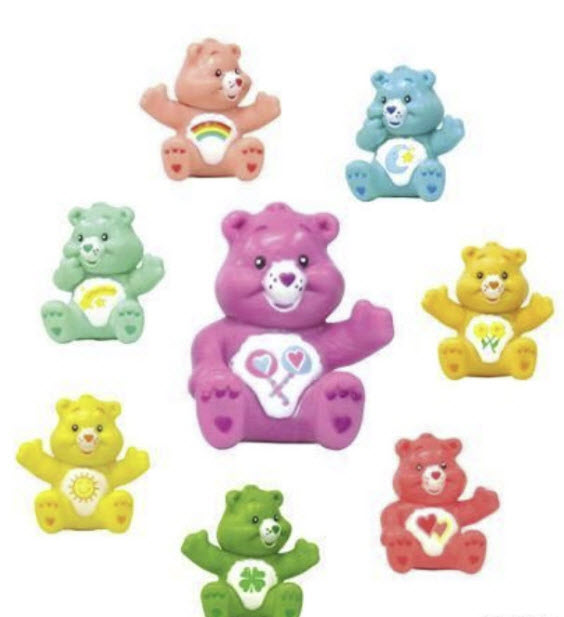โมเดล Care Bears Series-1 ครบชุด 8 ตัว ขนาด 1.75 นิ้ว (ของใหม่)