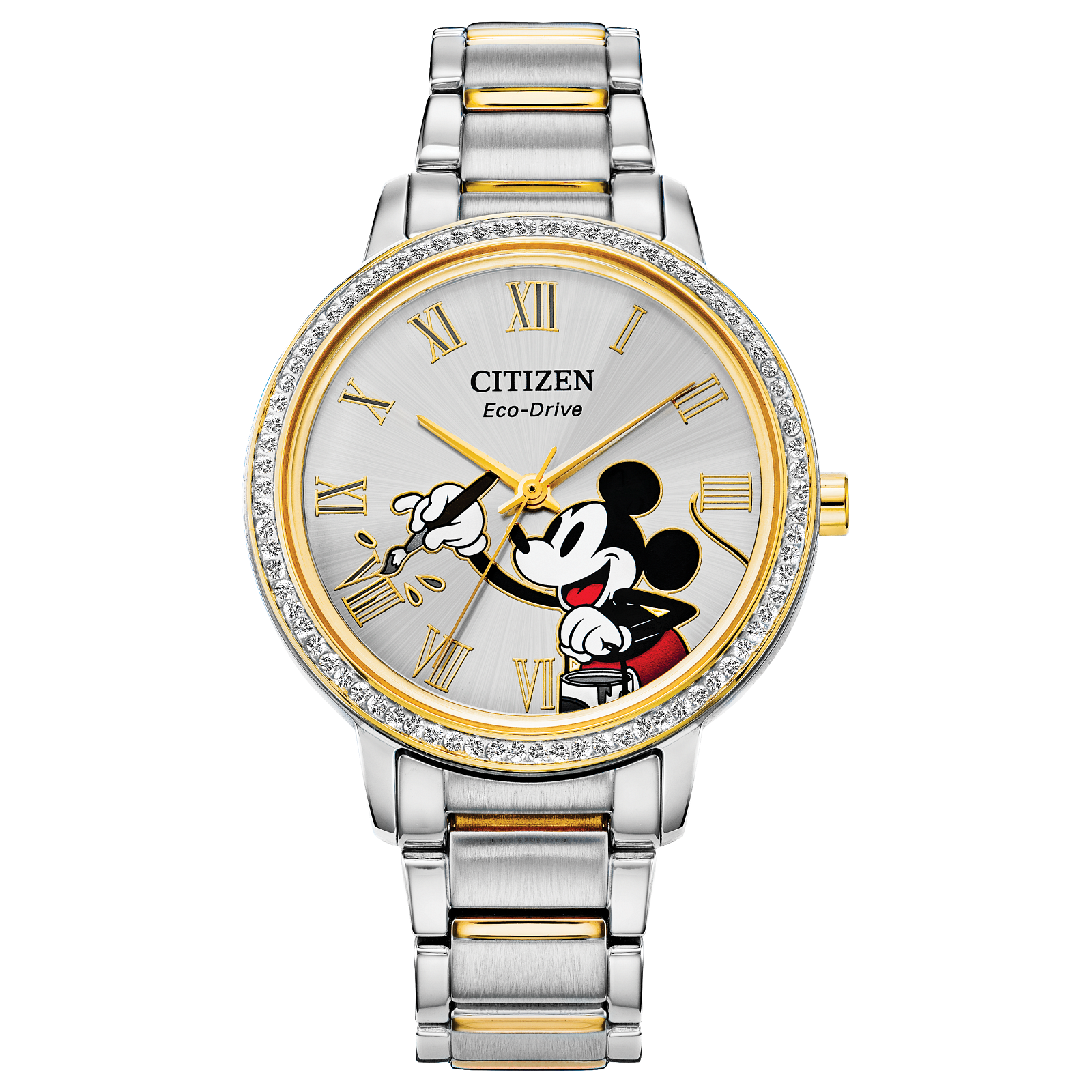 Citizen FE7044-52W นาฬิกาผู้หญิง Eco-Drive Mickey Mouse Women's Watch