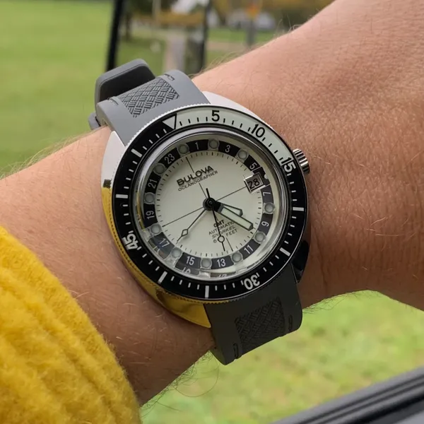 Bulova 98B407 นาฬิาผู้ชาย Automatic Oceanographer GMT Men's Watch