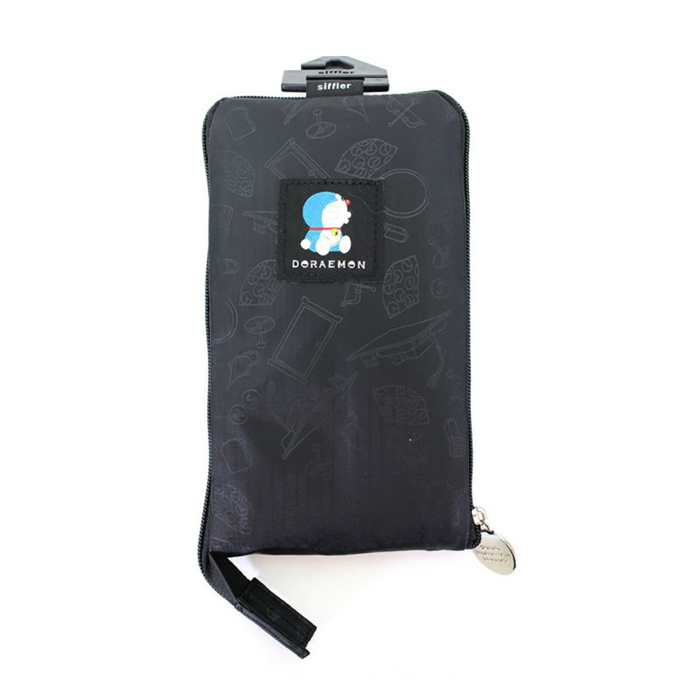 [PRE-ORDER] กระเป๋าผ้าพับได้ ลาย โดราเอม่อน Doraemon Folding Tote Bagドラえもん 折りたたみトートバッグ ひみつ道具 ブラック