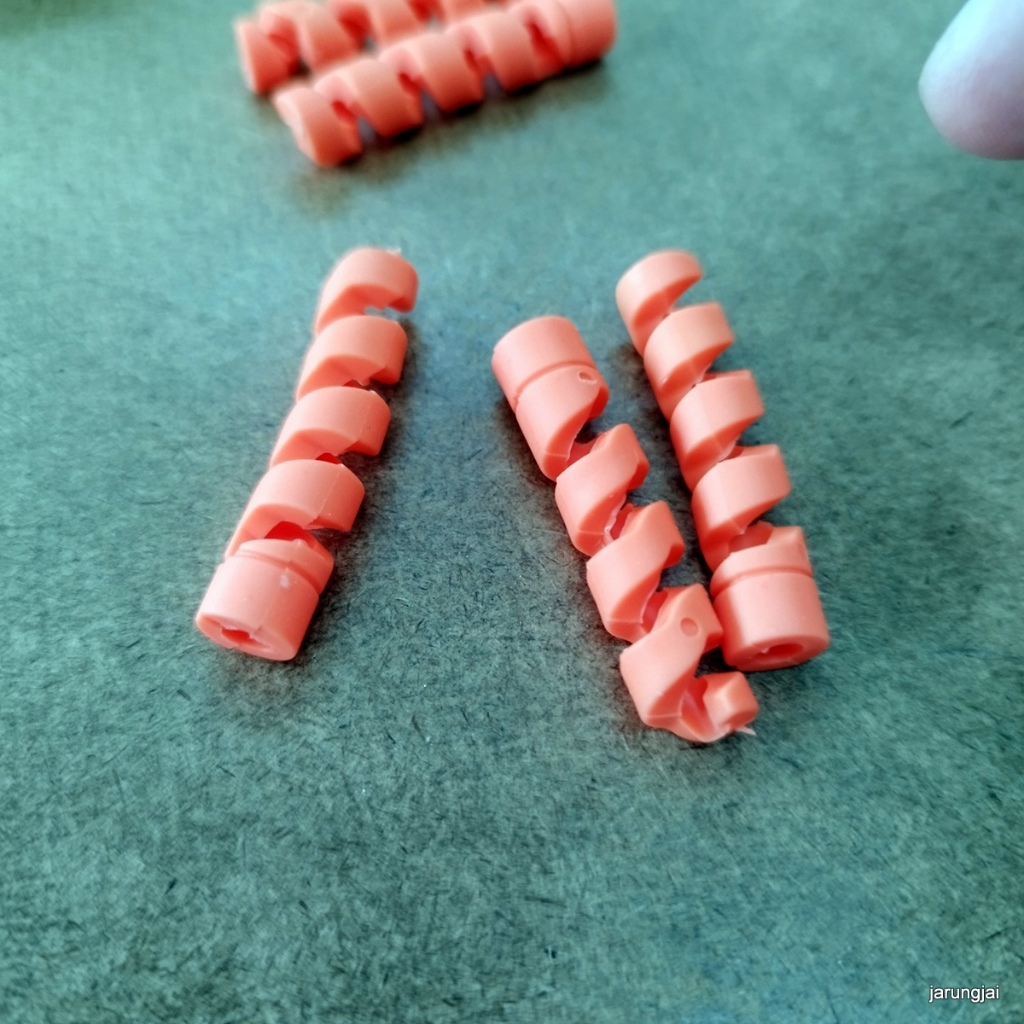 ตัวถนอมหัวชาร์จ ตัวถนอมสายชาร์จ 1 ชิ้น สีส้ม