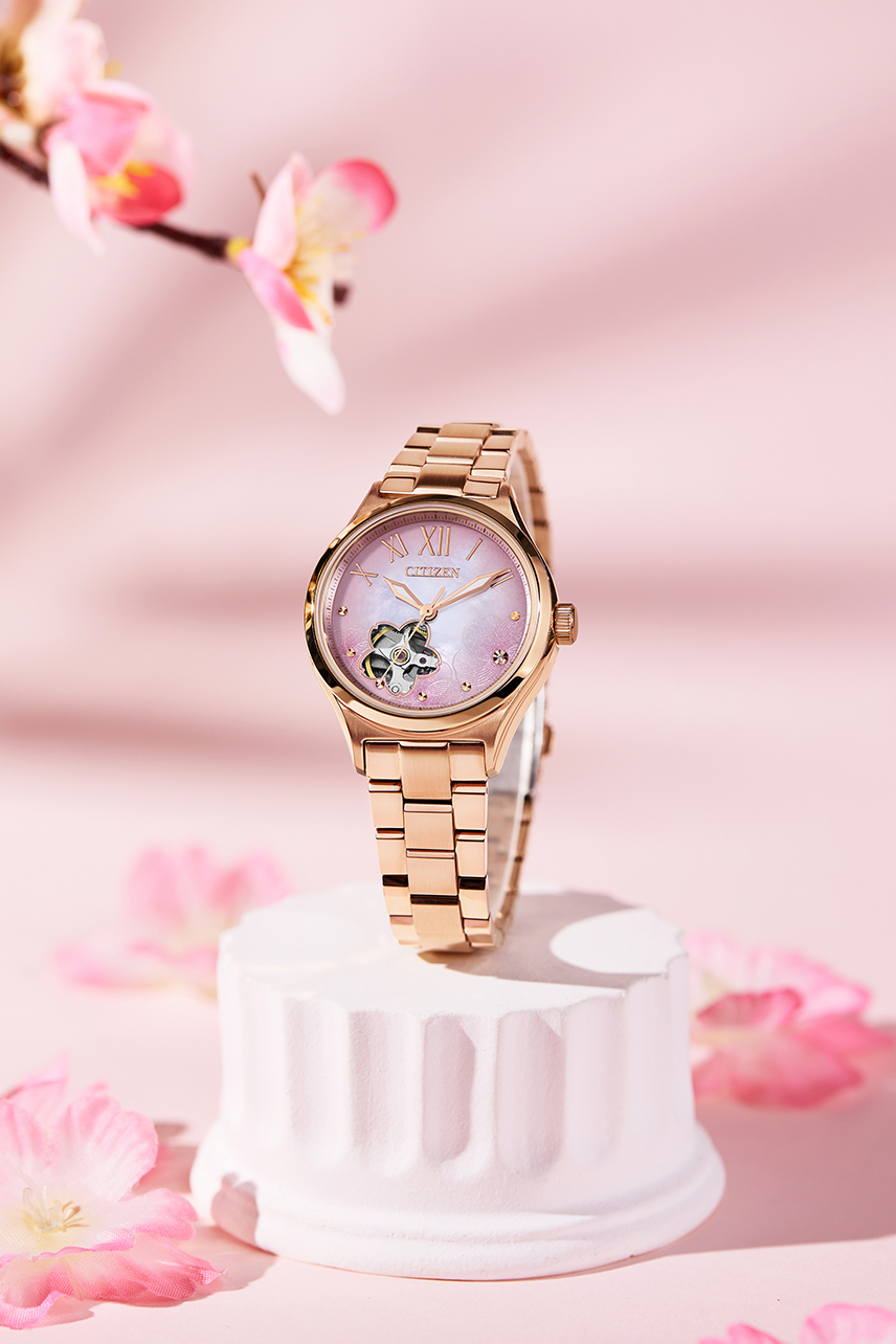 Citizen PC1017-70Y นาฬิกาผู้หญิง Luna Automatic Limited Edition Women's Watch + สายหนัง