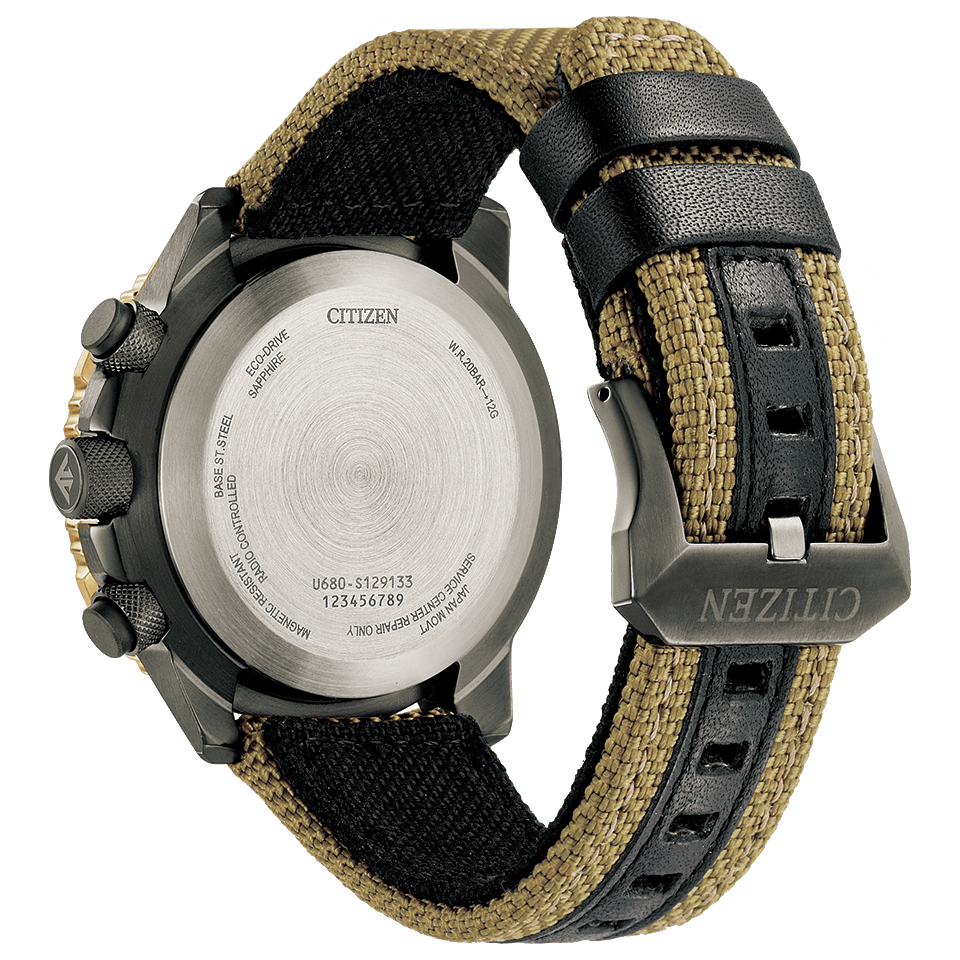 Citizen JY8074-11X นาฬิกาผู้ชาย PROMASTER Eco-Drive Global Radio-Controlled Men's Watch