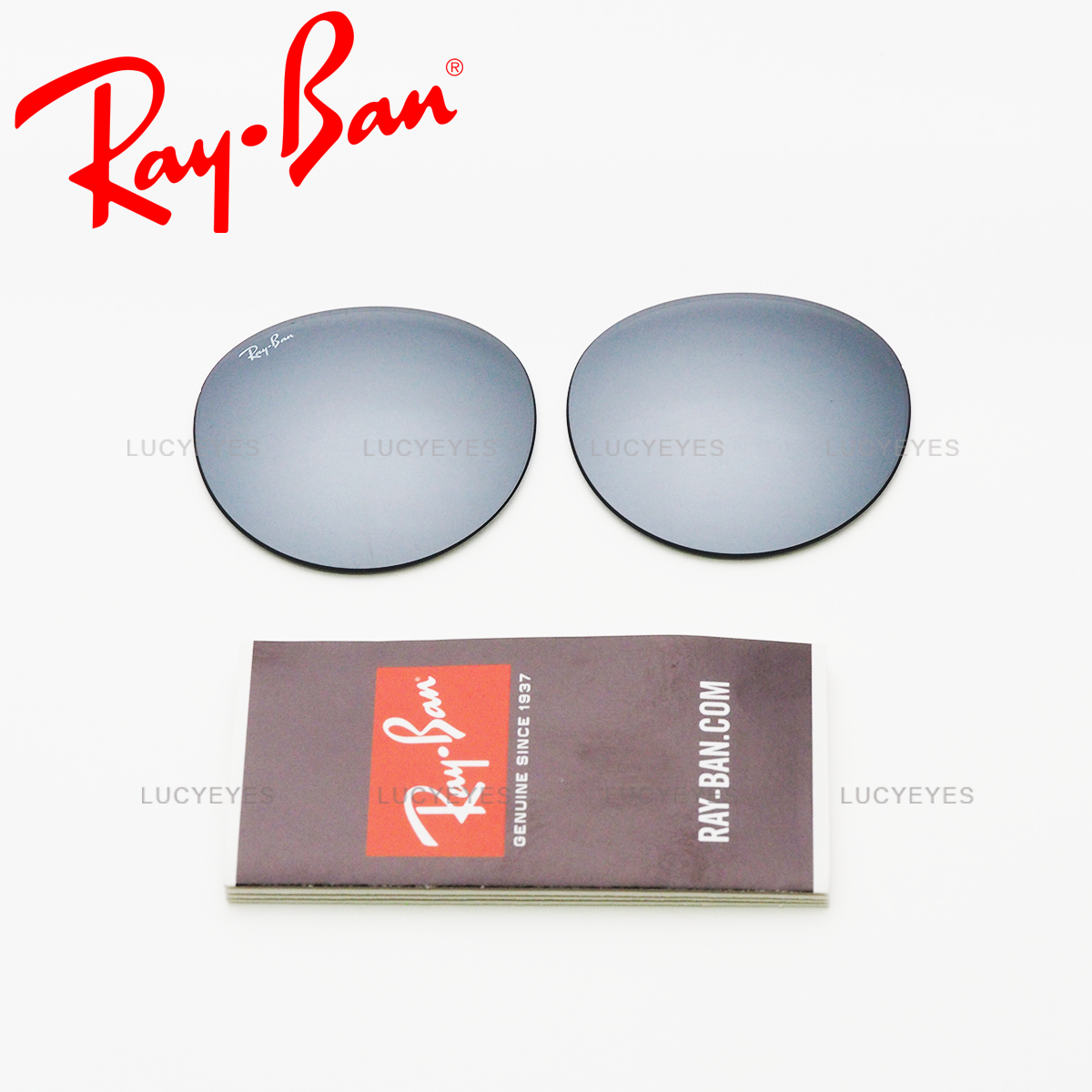 เลนส์ RAYBAN แท้ 100% RB3537 002/6G เลนส์สีปรอทเงิน