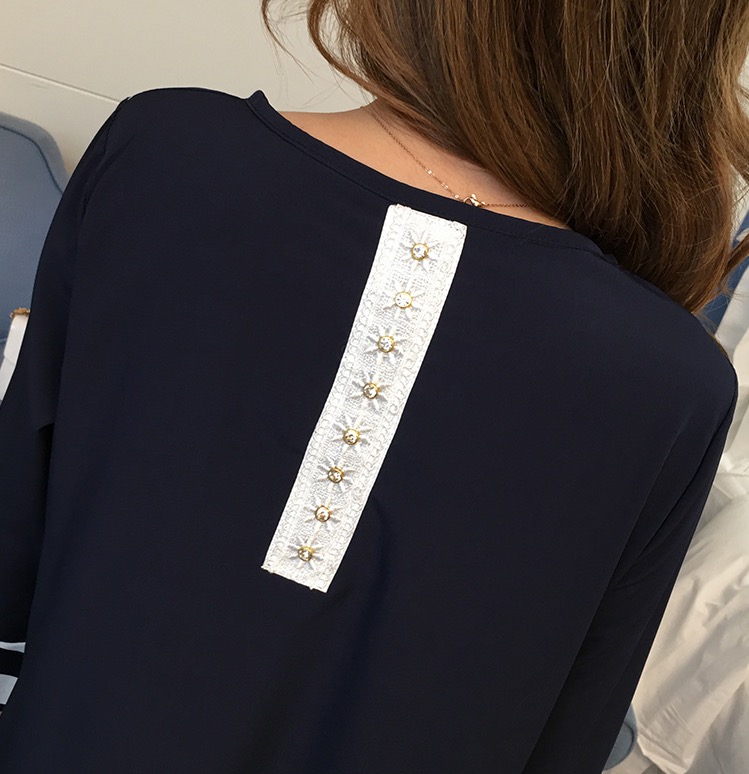 ชุดคลุมท้องเปิดให้นมแบบซิบ ผ้าชีฟอง ทำระบายที่แขน ชายกระโปรง เปิดให้นมแนวนอน M,L,XL,XXL