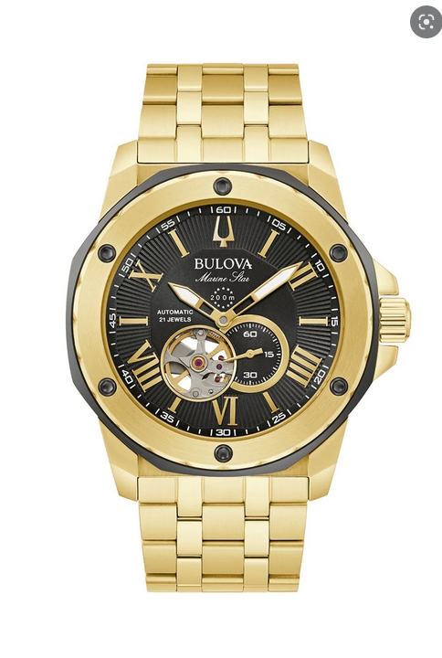 Bulova 98A273 นาฬิาผู้ชาย Marine Star Automatic Men's Watch
