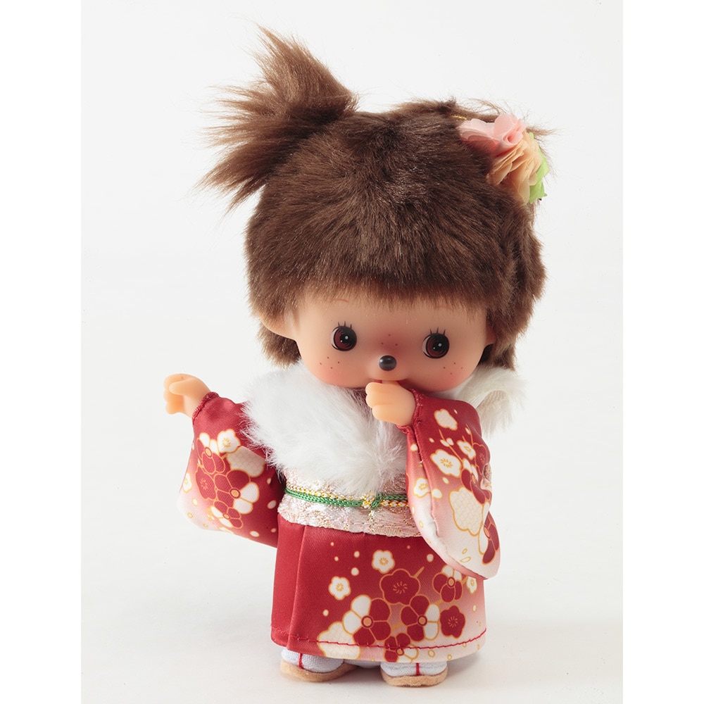 [PRE-ORDER] ม่อนชิชิ BEBICHHICHI ฉลองครบรอบ 20 ปี นำเข้าจากญี่ปุ่น Monchhichi Size H15 x W8 x D7 cm はれぎ 振袖 和服 和装 20周年 成人式 女の子 ベビチッチちゃん ベビチッチ べびちっち