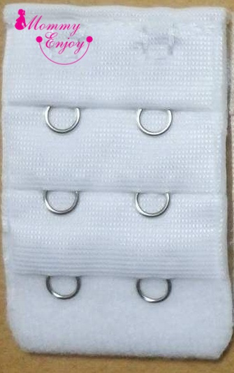 ตะขอเพิ่มขนาดเสื้อชั้นใน เลือนได้ 3 ระดับ แบบ 2 แถว มี 4 สี ขาว ดำ ชมพู เนื้อ