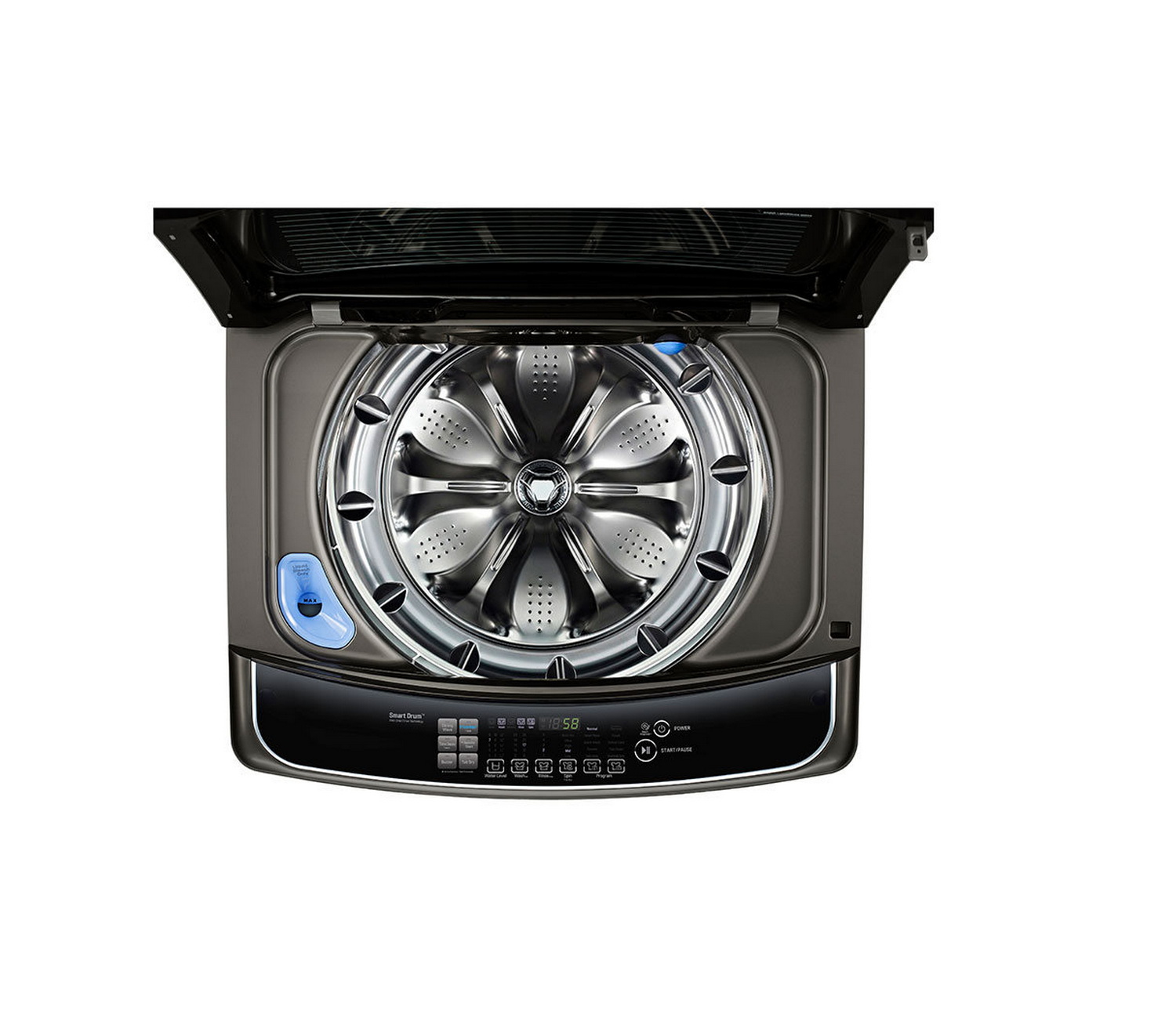 เครื่องซักผ้า LG 23 กก. สีเงิน พร้อม Smart WI-FI control ควบคุมสั่งงานผ่านสมาร์ทโฟน รุ่น TH2723SSAV