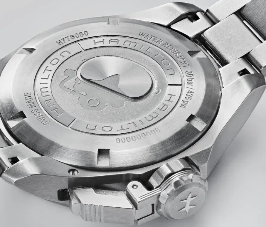 Hamilton H77725335 นาฬิกาผู้ชาย KHAKI NAVY FROGMAN AUTO Men's Watch