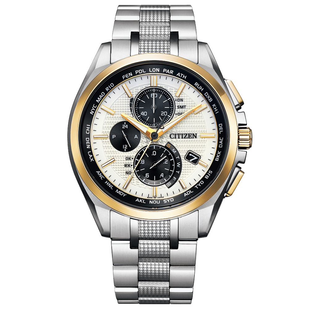 Citizen AT8048-55A นาฬิกาผู้ชาย Attesa Eco-drive Radio World Time Titanium Limited 700 Pcs. Men's Watch