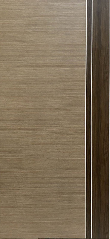 ประตูโมเดิร์นภายใน(โครงไม้จริงปิดผิวPVC) 90x200 TTG #TG-5 สีเอสเปรสโซ่+คาปู