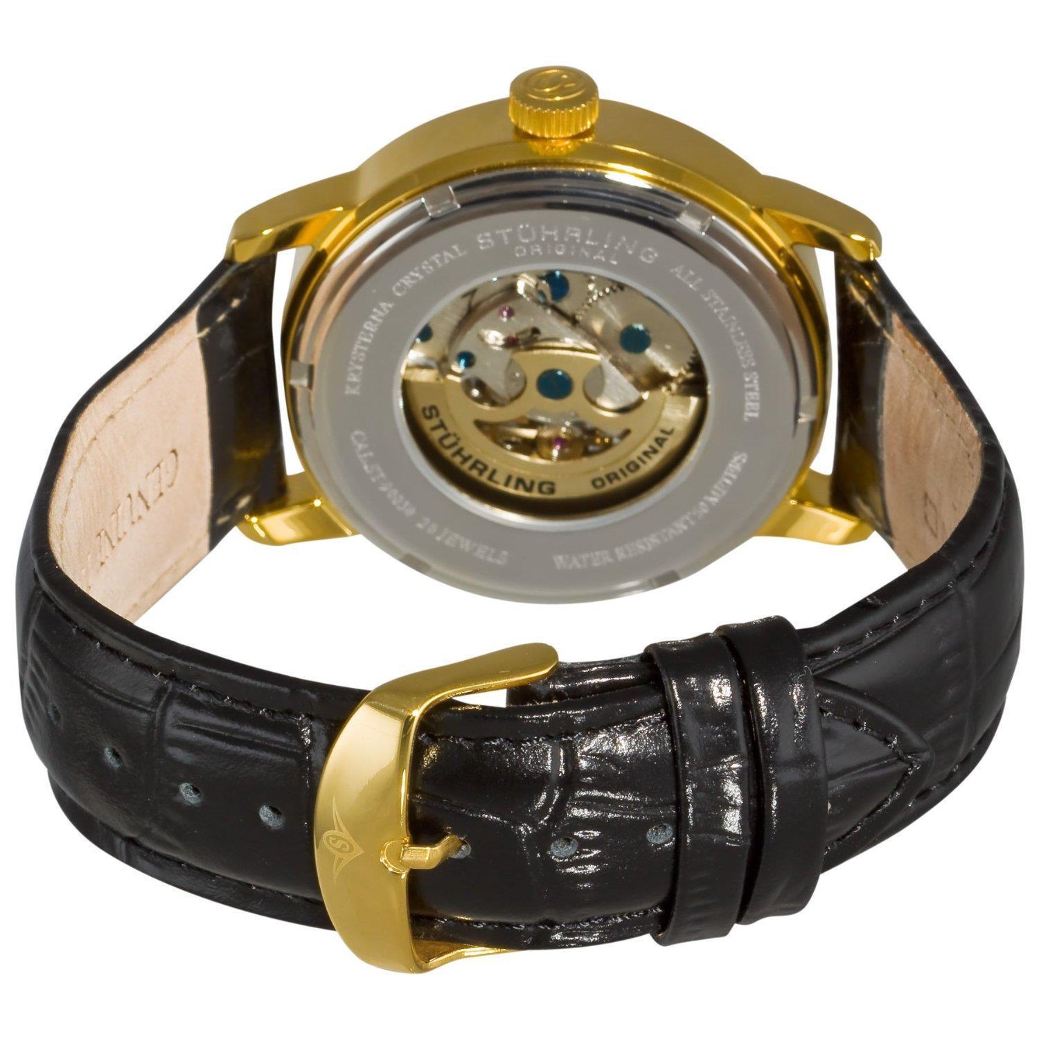 Stuhrling Original 1077.333531 นาฬิกาผู้ชาย Stuhrling Original รุ่น 1077.333531, Delphi Venezia Automatic Skeleton Men's Watch