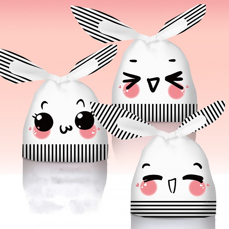 ถุงผูกหูกระต่าย ขนาด 13.5x22 ซม. แพ็คละ 47-50 ใบ (ชุดที่ 4/4)