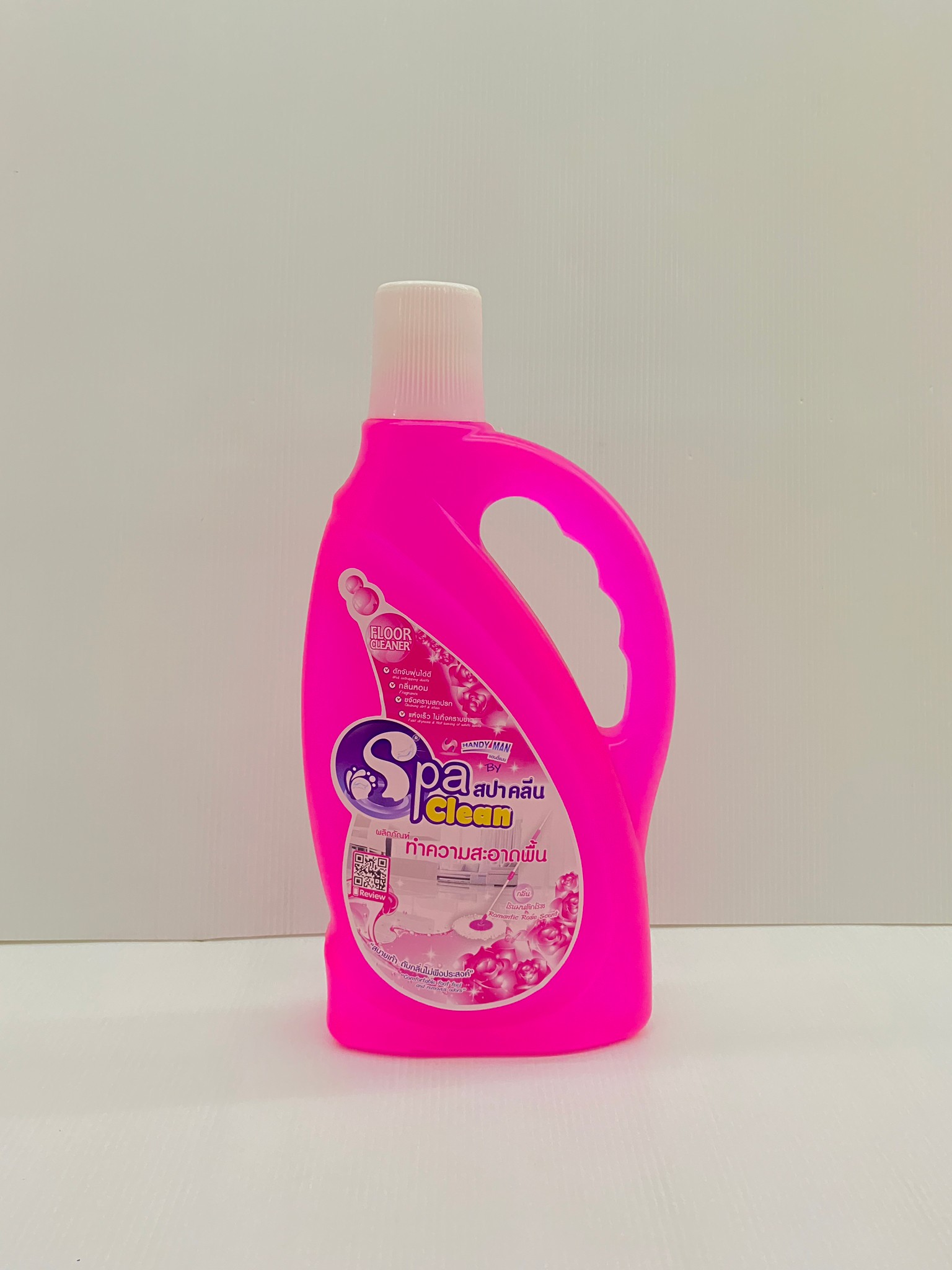 SPA CLEAN น้ำยาถูพื้น สปาคลีน ขนาด 1,200 มล. สีชมพู กลิ่นโรแมนติกโรส