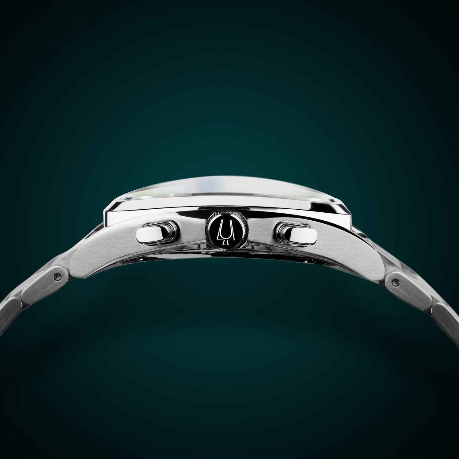 Bulova 96A302 นาฬิาผู้ชาย Curv Precision 262 kHz Quartz Chronograph Men's Watch