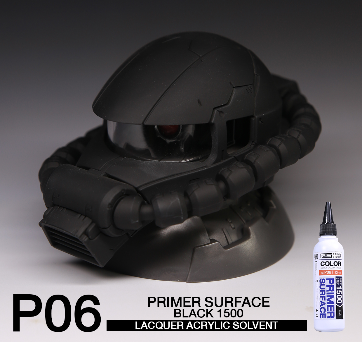 P06 Surface Primer Black 1500 120ml